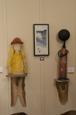 Pete's art on display at The Tofino Botanical Gardens in 2007